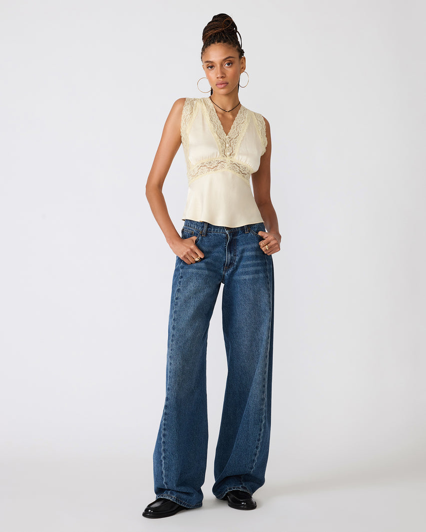 ELINOR TOP CREAM - Clothing - Steve Madden Canada