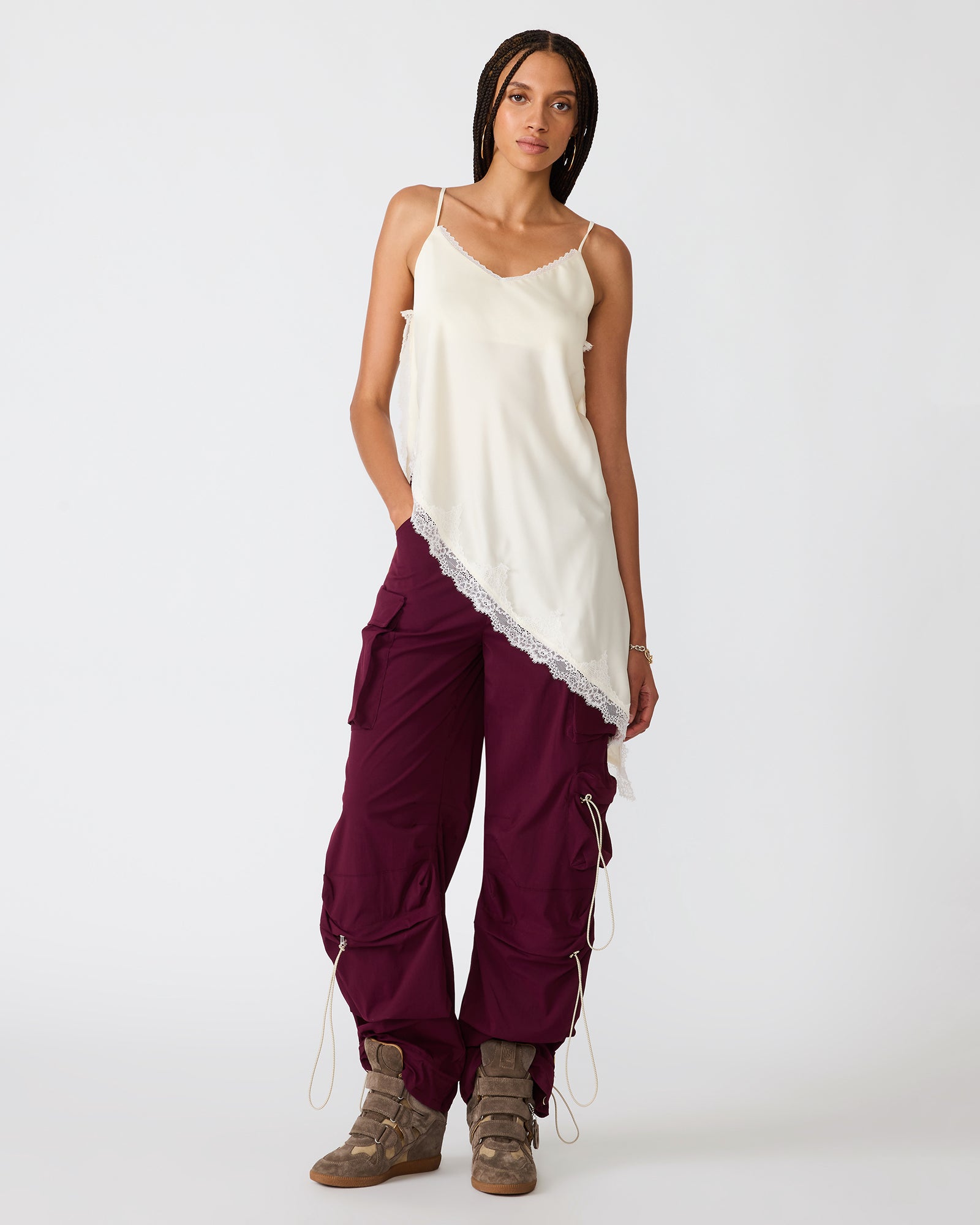 MARGAN TOP CREAM - Clothing - Steve Madden Canada
