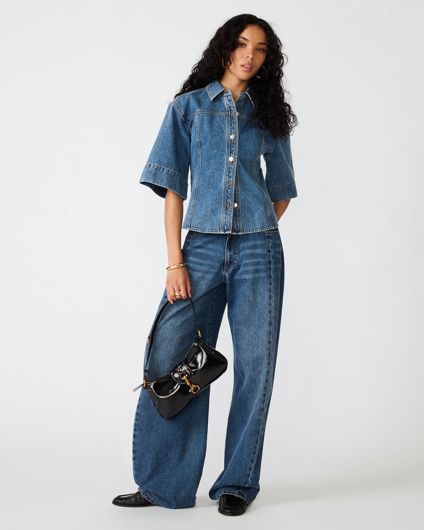 SAVY TOP DENIM - Clothing - Steve Madden Canada