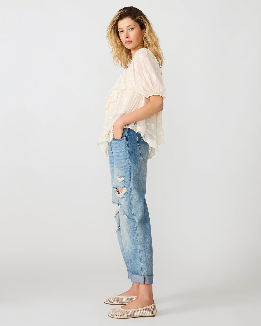 VICKIE TOP WHITE - Clothing - Steve Madden Canada - view 2
