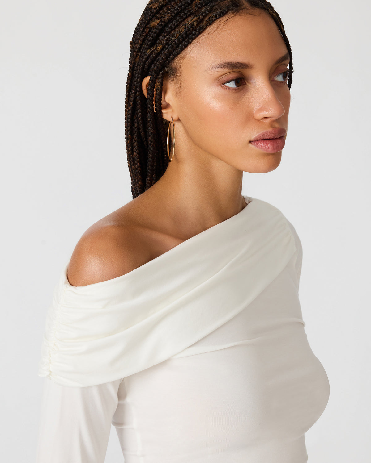 RYDER KNIT TOP CREAM - Clothing - Steve Madden Canada - view 2