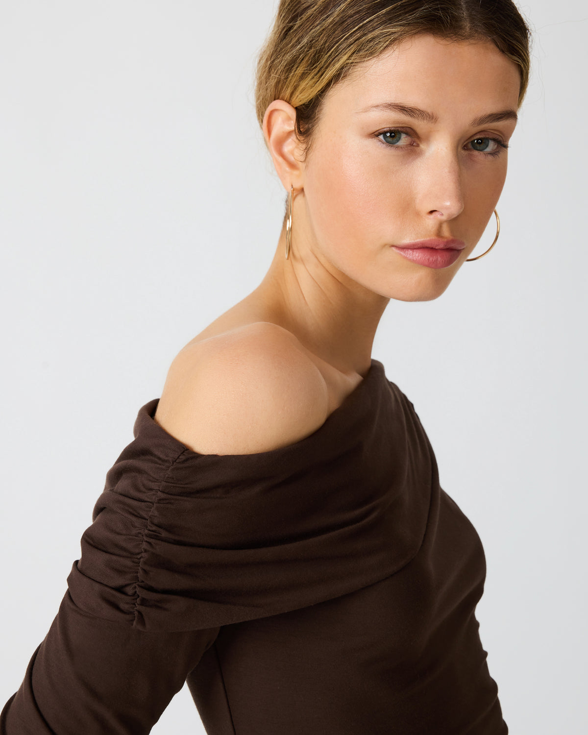 RYDER KNIT TOP COCOA - Clothing - Steve Madden Canada - view 2