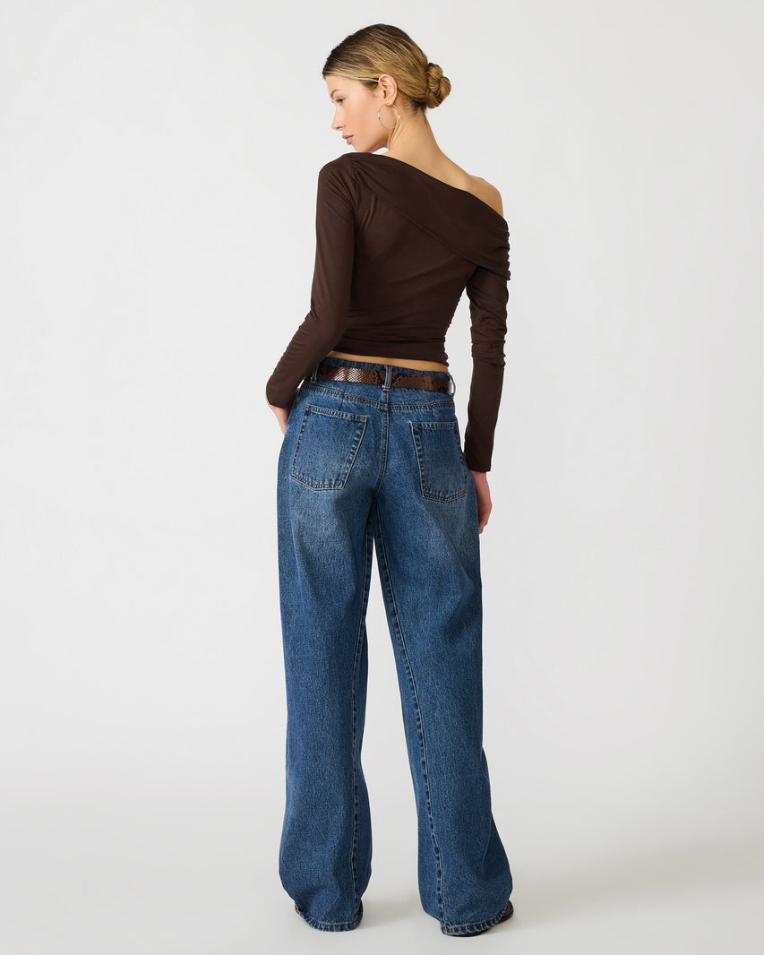 RYDER KNIT TOP COCOA - Clothing - Steve Madden Canada - view 5