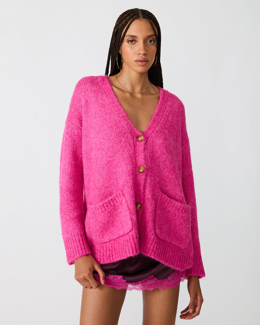 FINLEY SWEATER PINK - Clothing - Steve Madden Canada