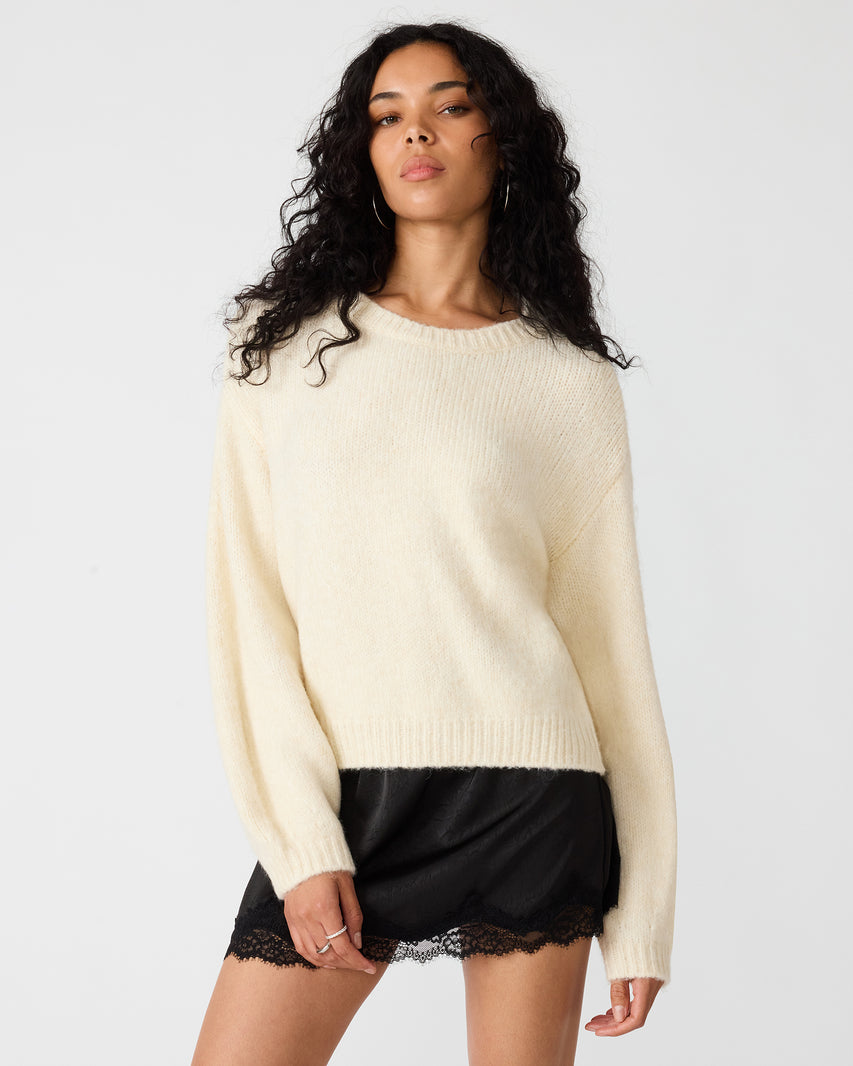 CARMEN SWEATER CREAM - Clothing - Steve Madden Canada - view 3