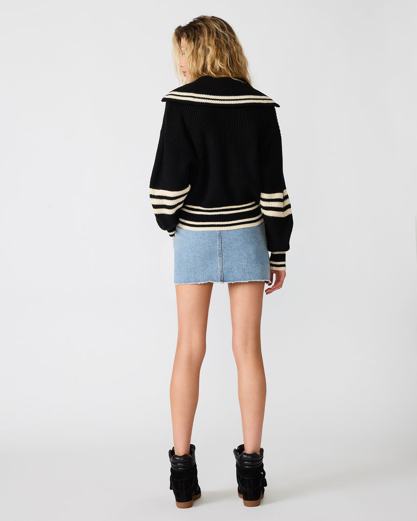 DARA SWEATER BLACK - Clothing - Steve Madden Canada - view 5