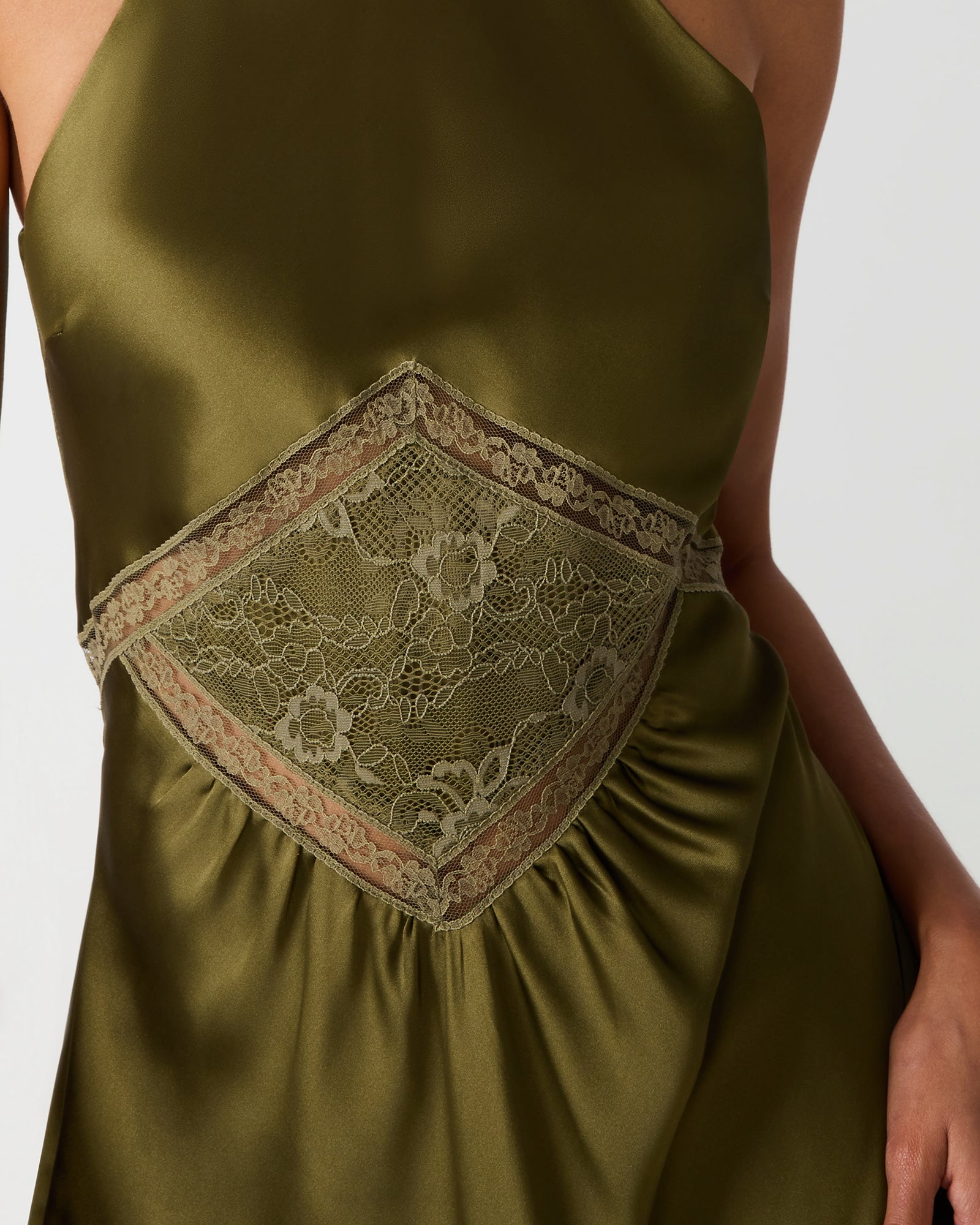 EMMALIE DRESS OLIVE - Clothing - Steve Madden Canada - view 2