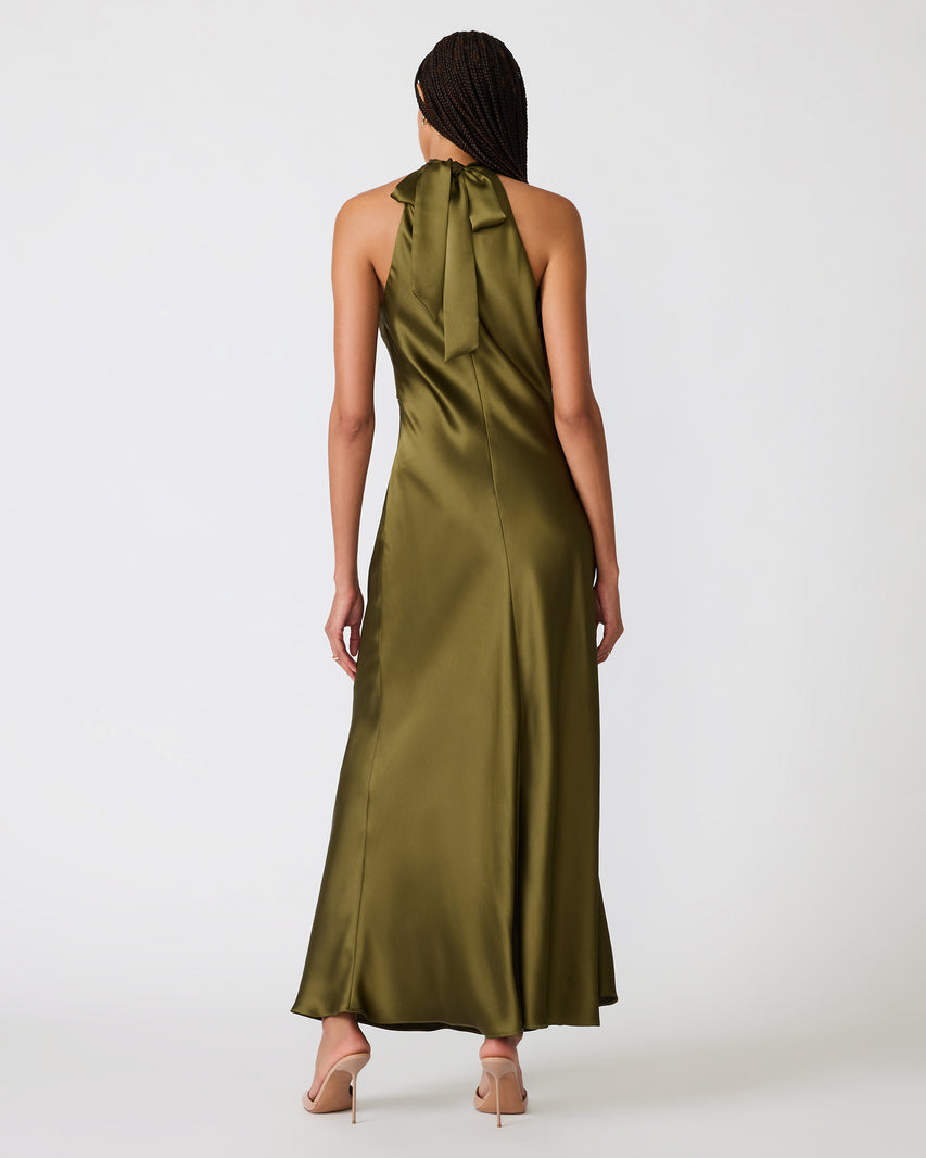 EMMALIE DRESS OLIVE - Clothing - Steve Madden Canada - view 5