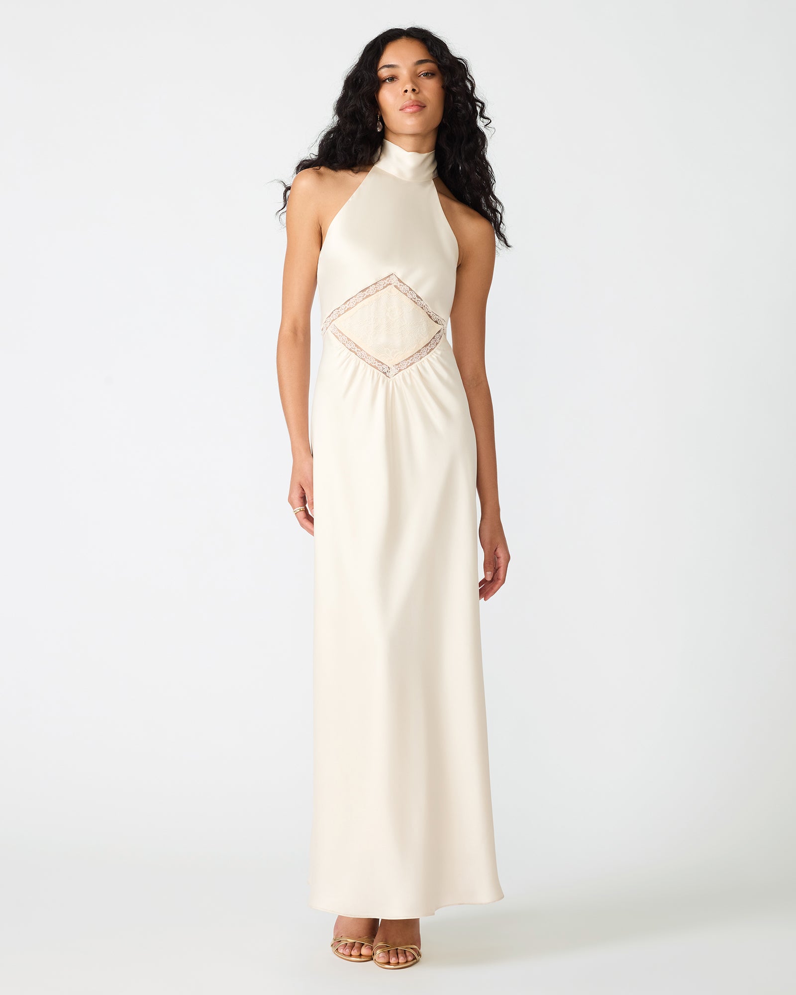 EMMALIE DRESS CREAM - Clothing - Steve Madden Canada