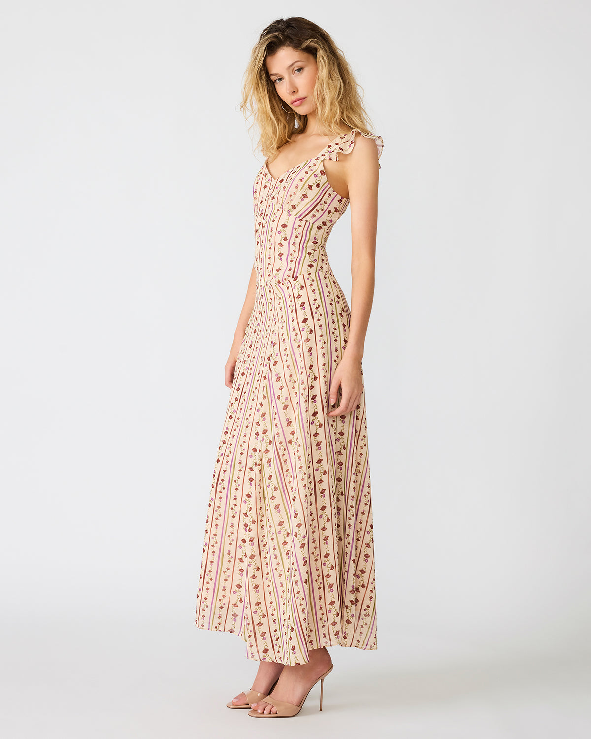 ESTELA DRESS IVORY MULTI - Clothing - Steve Madden Canada - view 3