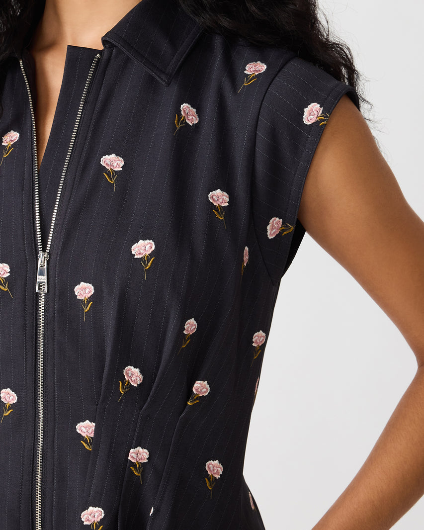 DYANNE DRESS NAVY MULTI - Clothing - Steve Madden Canada - view 2