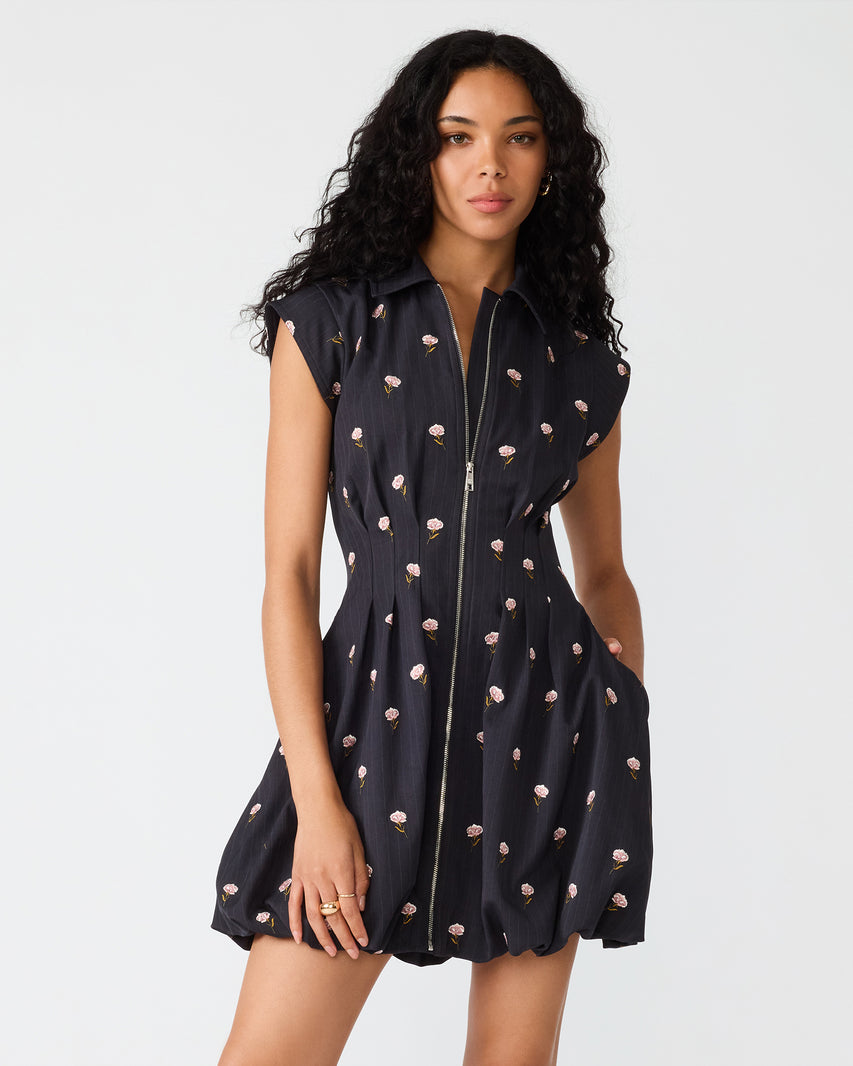 DYANNE DRESS NAVY MULTI - Clothing - Steve Madden Canada - view 4