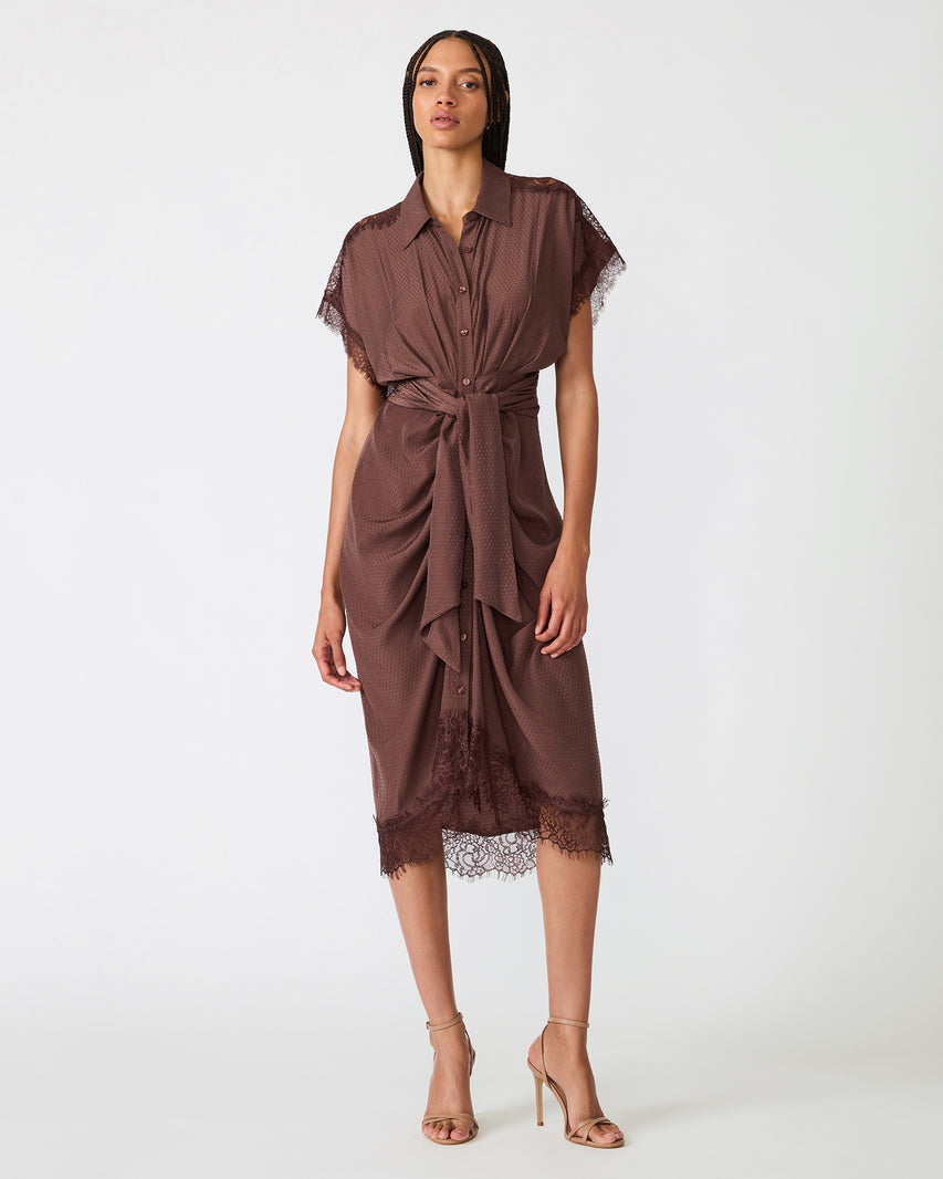 TORI DRESS BROWN - Clothing - Steve Madden Canada