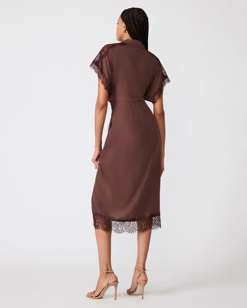 TORI DRESS BROWN - Clothing - Steve Madden Canada - view 5