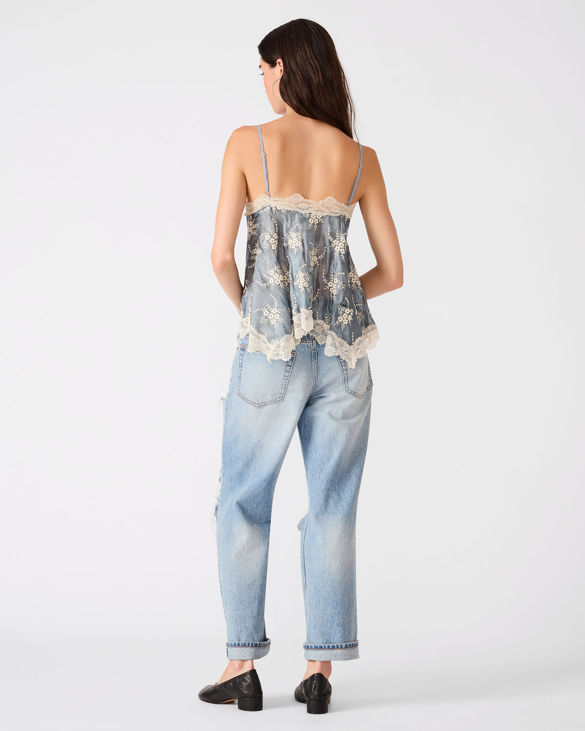 LACEE TOP BLUE - Clothing - Steve Madden Canada - view 5