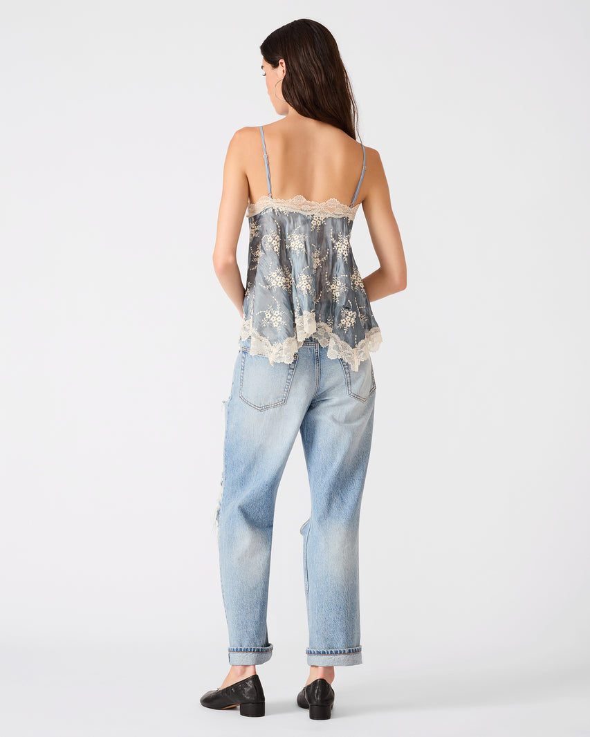 LACEE TOP BLUE - Clothing - Steve Madden Canada - view 5