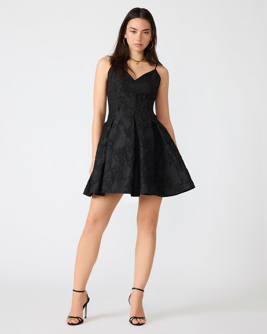 AYLANI DRESS BLACK - Clothing - Steve Madden Canada