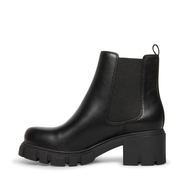 TESSA Black Block Heel Chelsea Booties | Women's Designer Boots – Steve ...