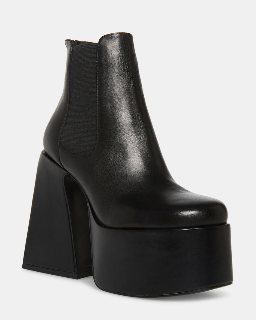 HUSTLE BLACK LEATHER - Women's Shoes - Steve Madden Canada
