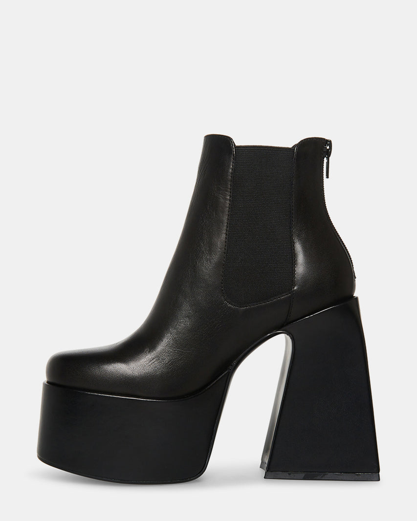 HUSTLE BLACK LEATHER - Women's Shoes - Steve Madden Canada