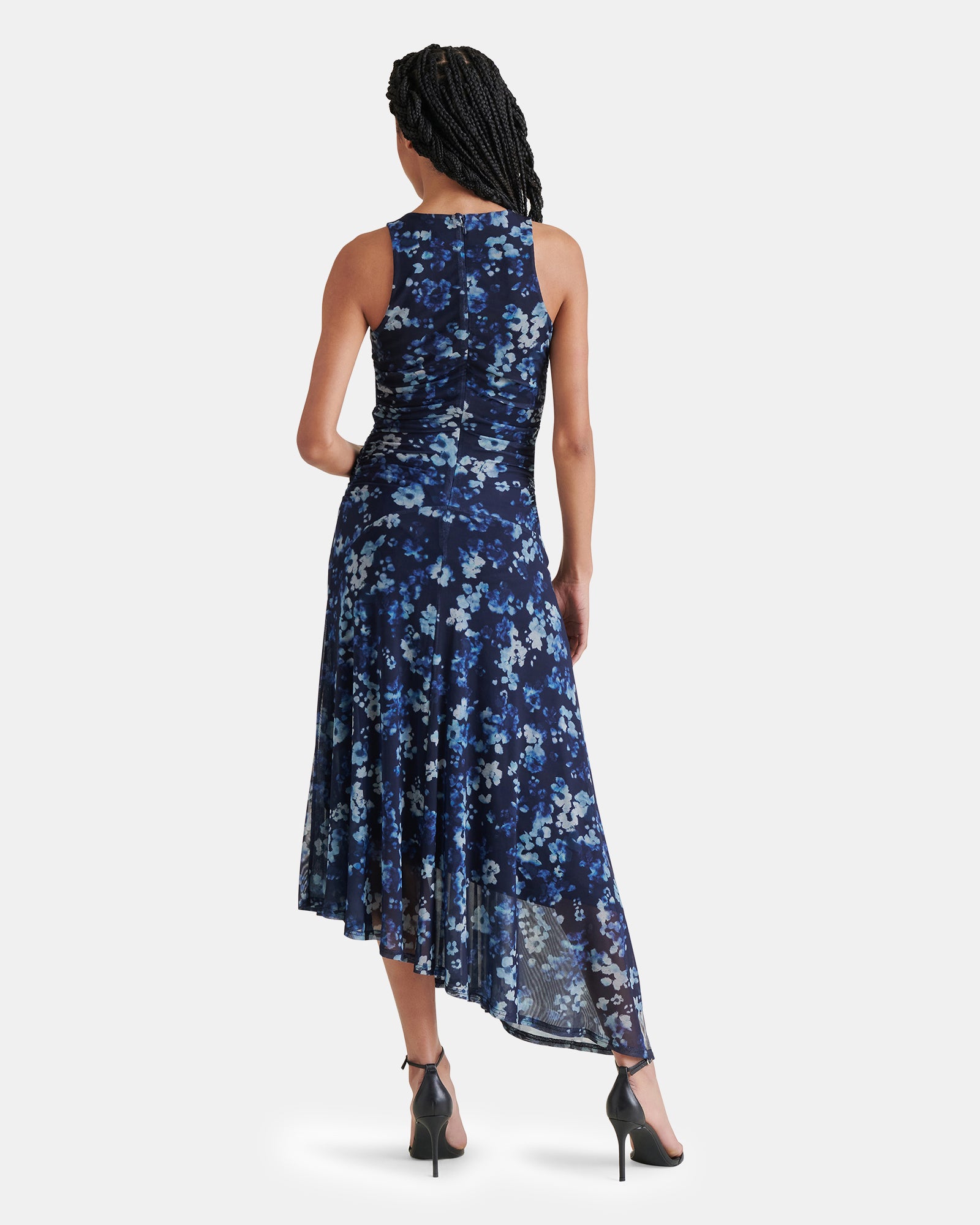 steve madden laney asymmetric hem dress Steve Madden Women's Laney Floral-Print Asymmetrical-Hem Dress