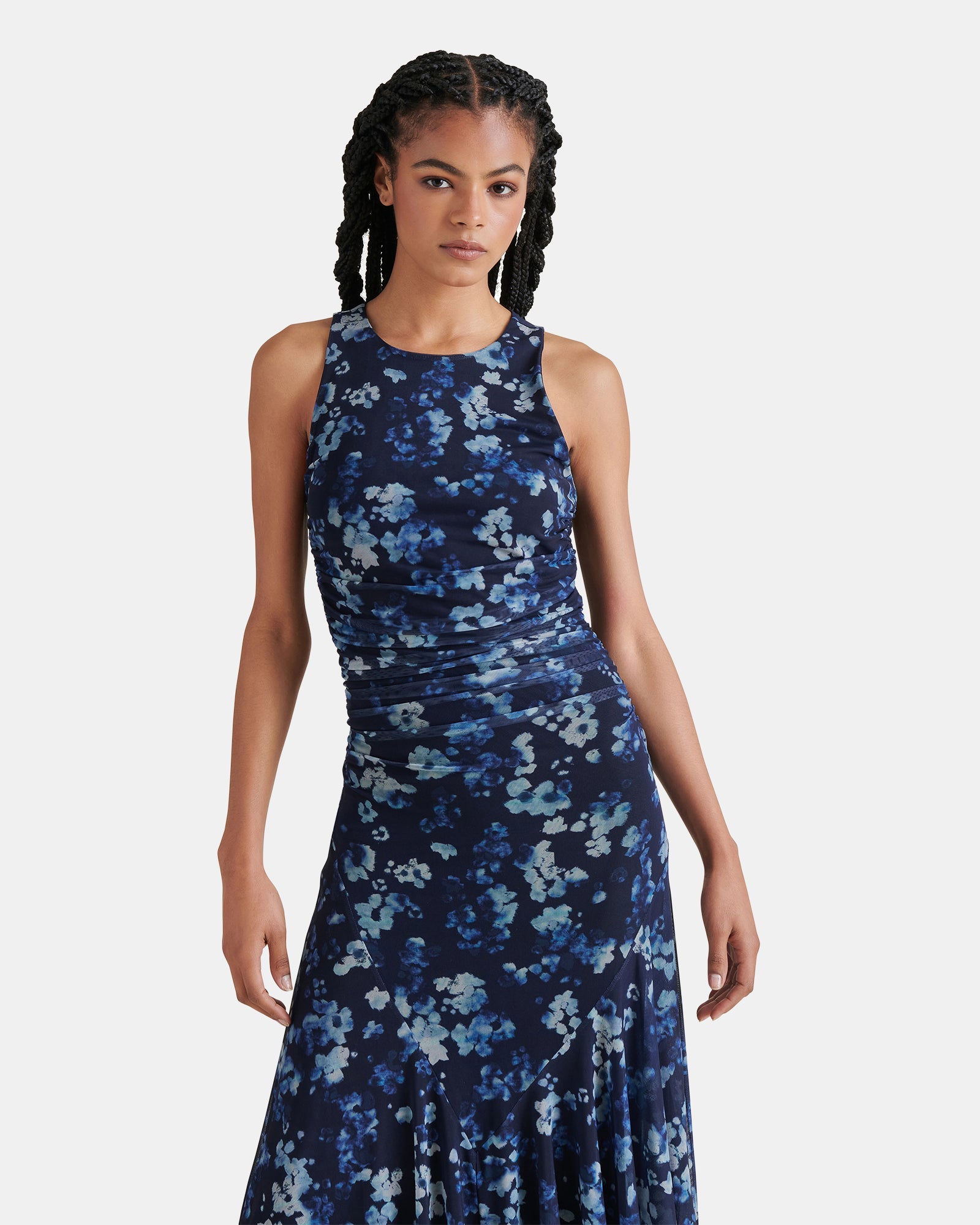 steve madden laney asymmetric hem dress Laney Asymmetric Mesh Dress