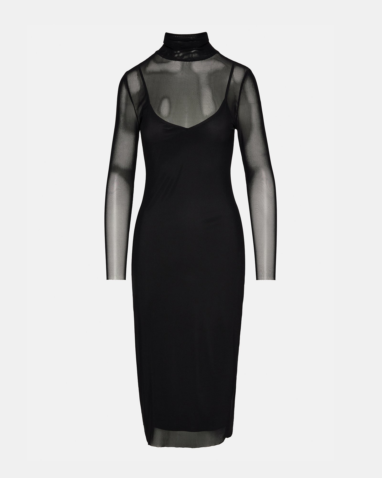 VIVIENNE MESH DRESS BLACK - Clothing - Steve Madden Canada