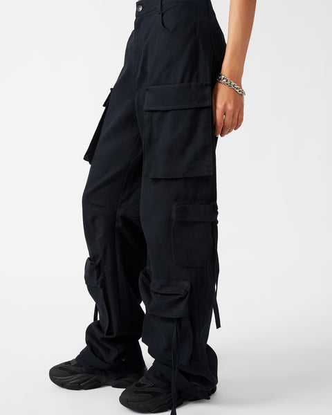 DUO Black Cotton Cargo Pant | Women's Designer Pants – Steve Madden Canada