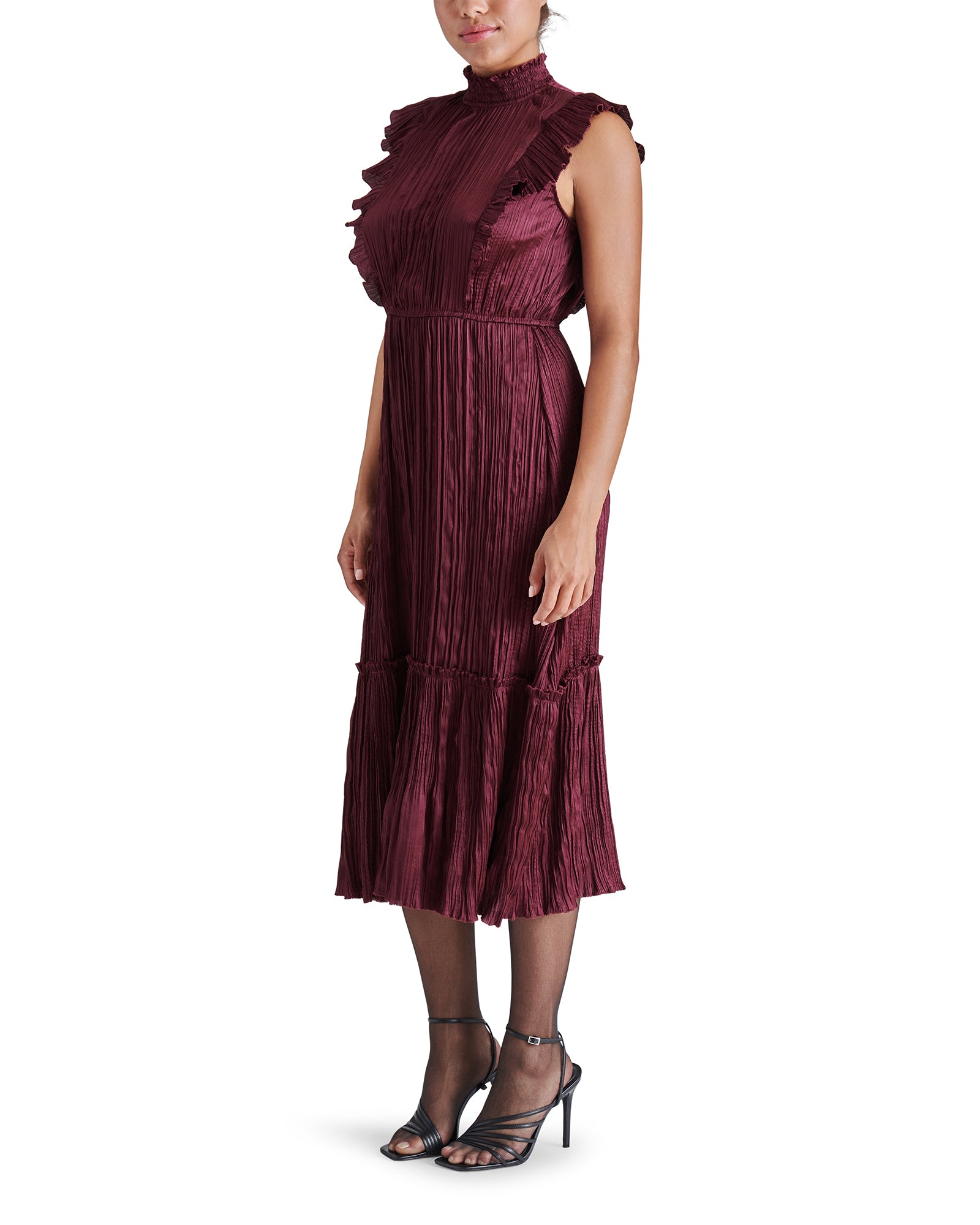 burgundy dress canada Willowener Burgundy Sequined Lace Prom Dress