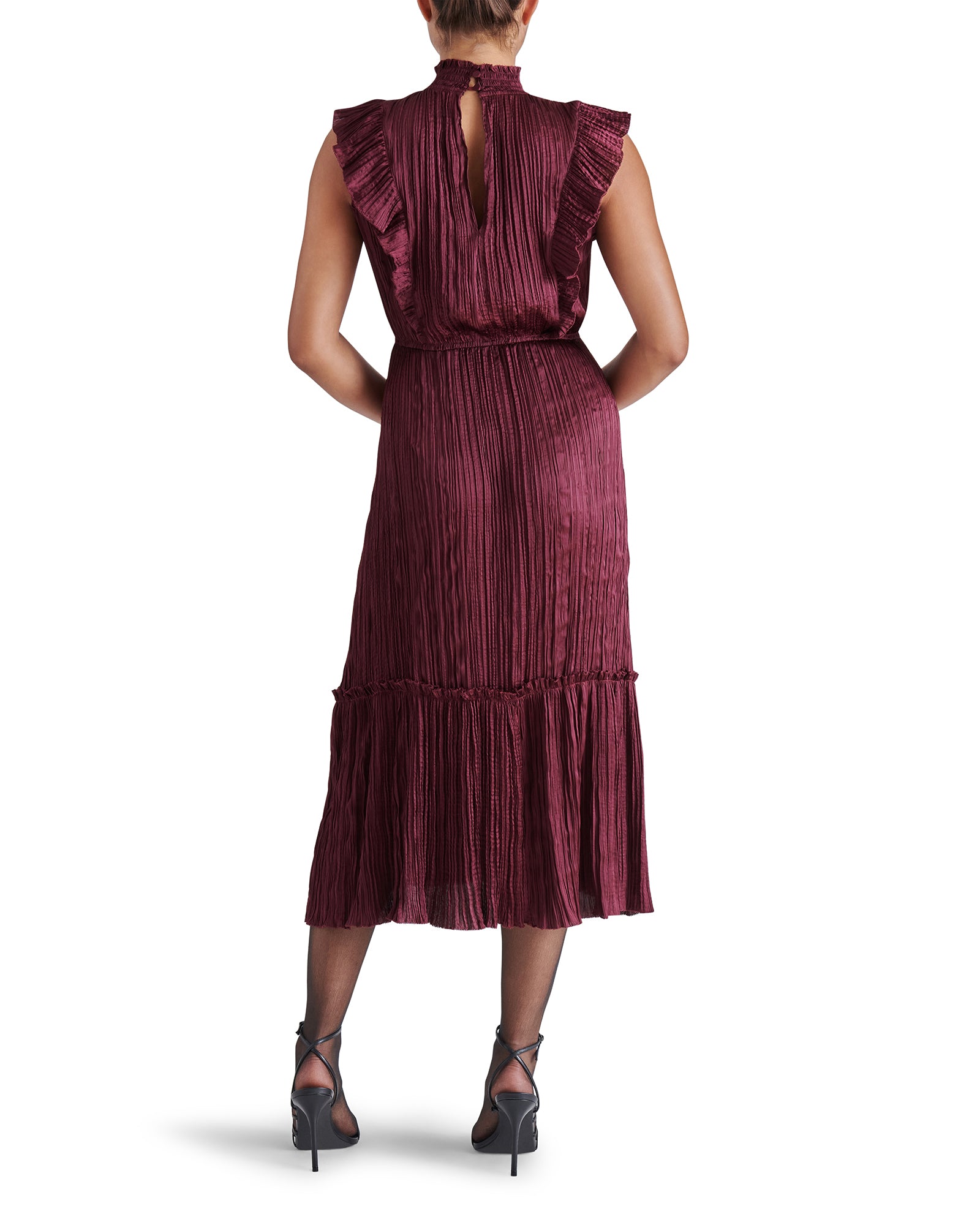 steve madden burgundy dress Steve Madden Hailee Long Sleeve Mesh Body-Con Dress in Wine at Nordstrom, Size Medium