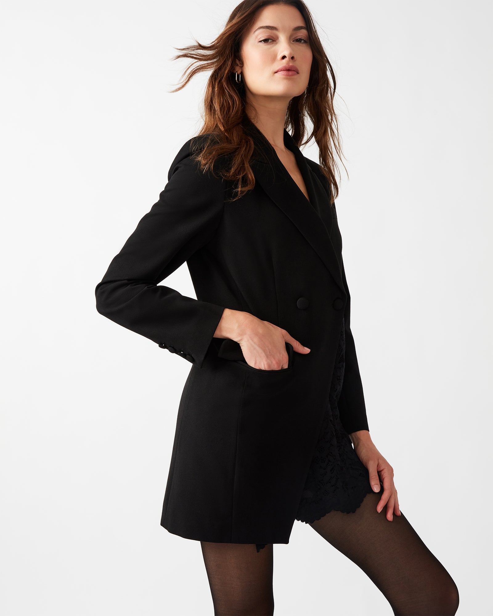 CORRINE Black Blazer Dress | Women's Designer Dresses – Steve Madden Canada