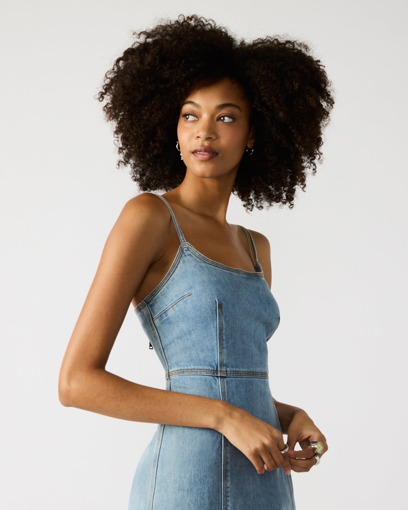 GISELLE Denim Midi Dress GISELLE Denim Midi Dress