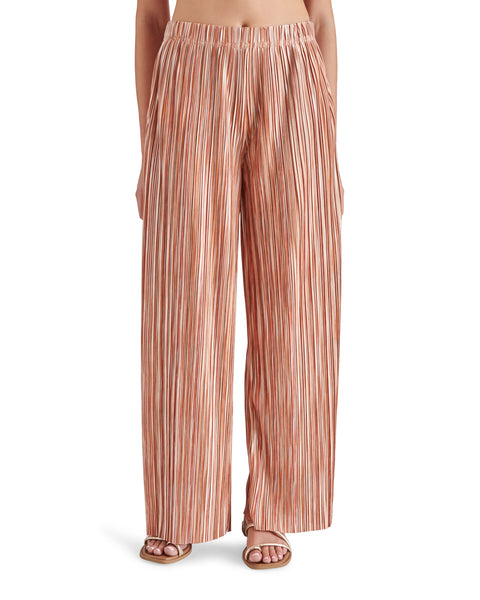 ANSEL PANT BROWN MULTI - Clothing - Steve Madden Canada