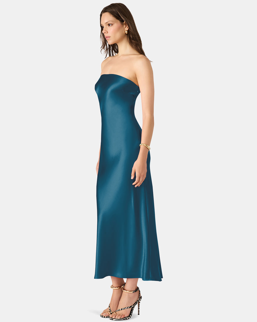 JESSAMINE DRESS TEAL - Clothing - Steve Madden Canada - view 2