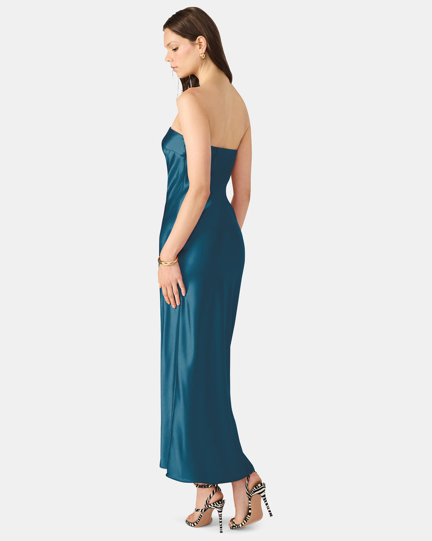 JESSAMINE DRESS TEAL - Clothing - Steve Madden Canada - view 4