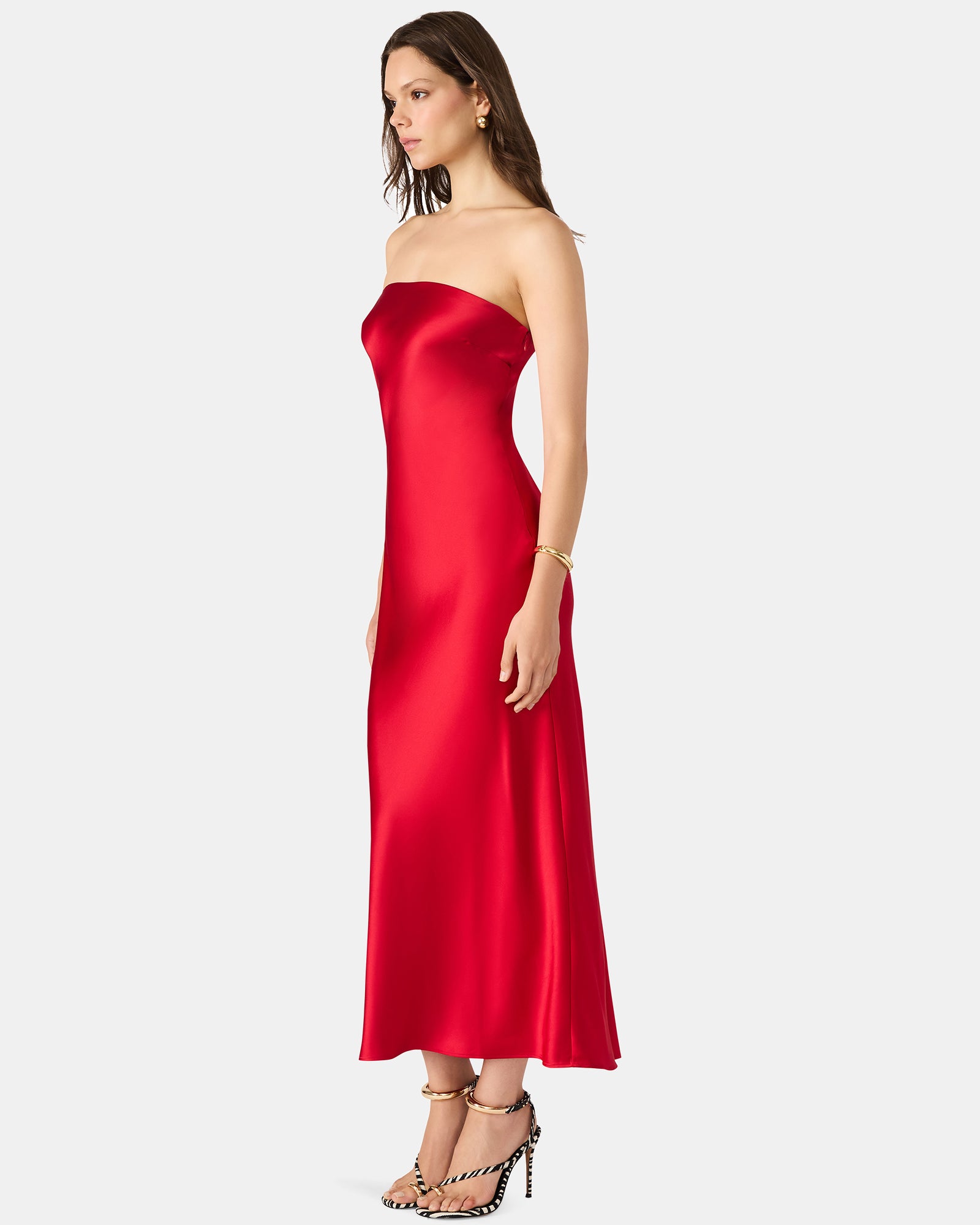 JESSAMINE DRESS RED - Clothing - Steve Madden Canada - view 2