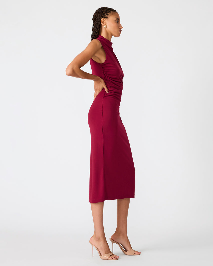 MO DRESS BEET RED - - Steve Madden Canada - view 3