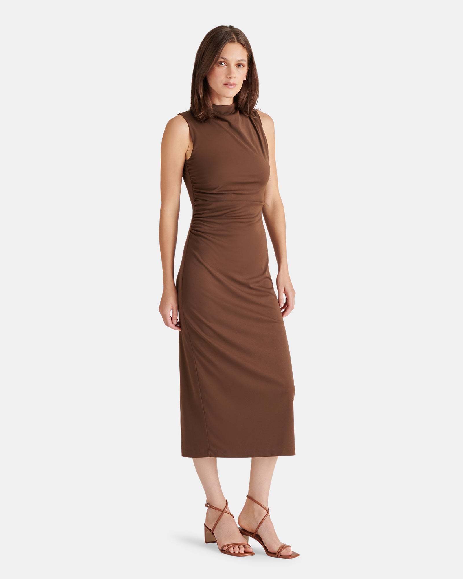 MO DRESS COCOA - Clothing - Steve Madden Canada