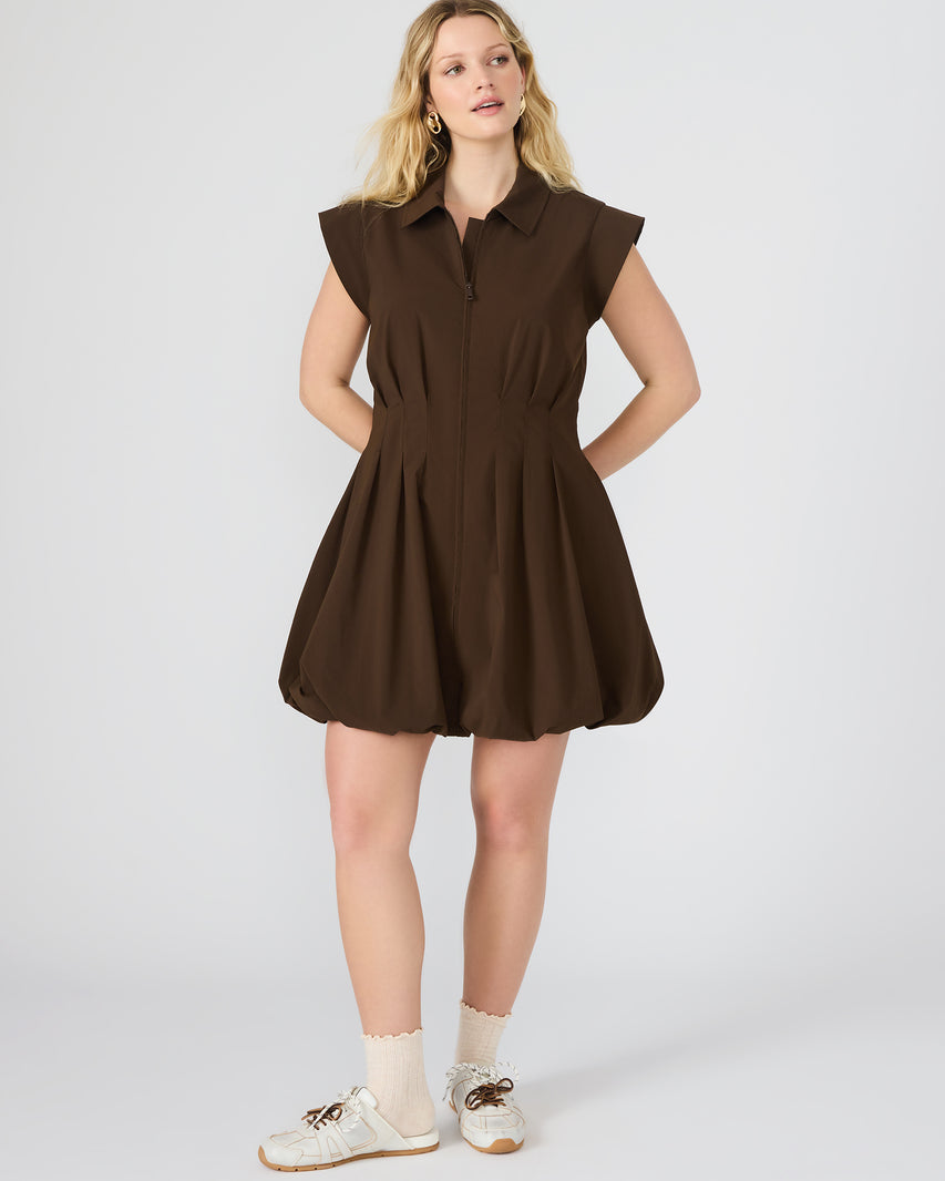 DYANNE DRESS BROWN - Clothing - Steve Madden Canada