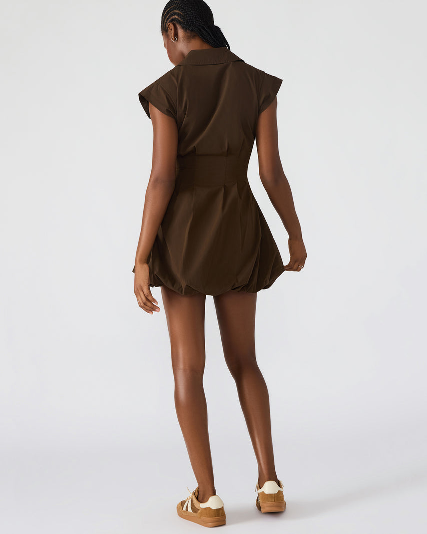 DYANNE DRESS BROWN - Clothing - Steve Madden Canada
