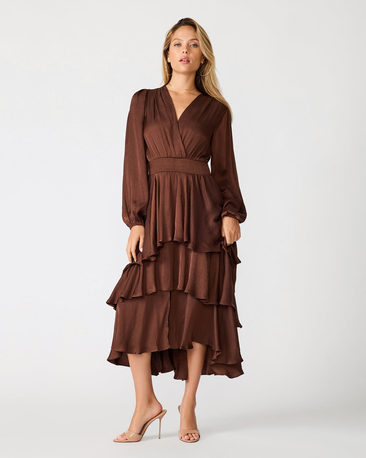 BAILEN DRESS CHOCOLATE