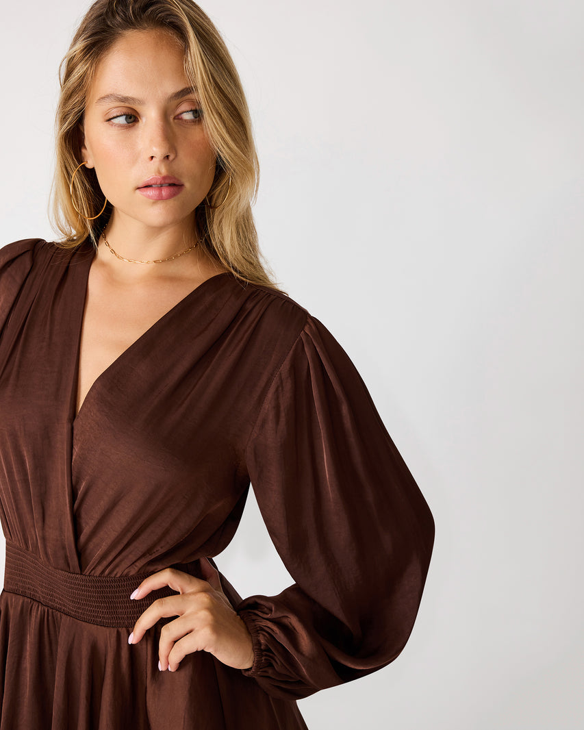 BAILEN DRESS CHOCOLATE - view 2