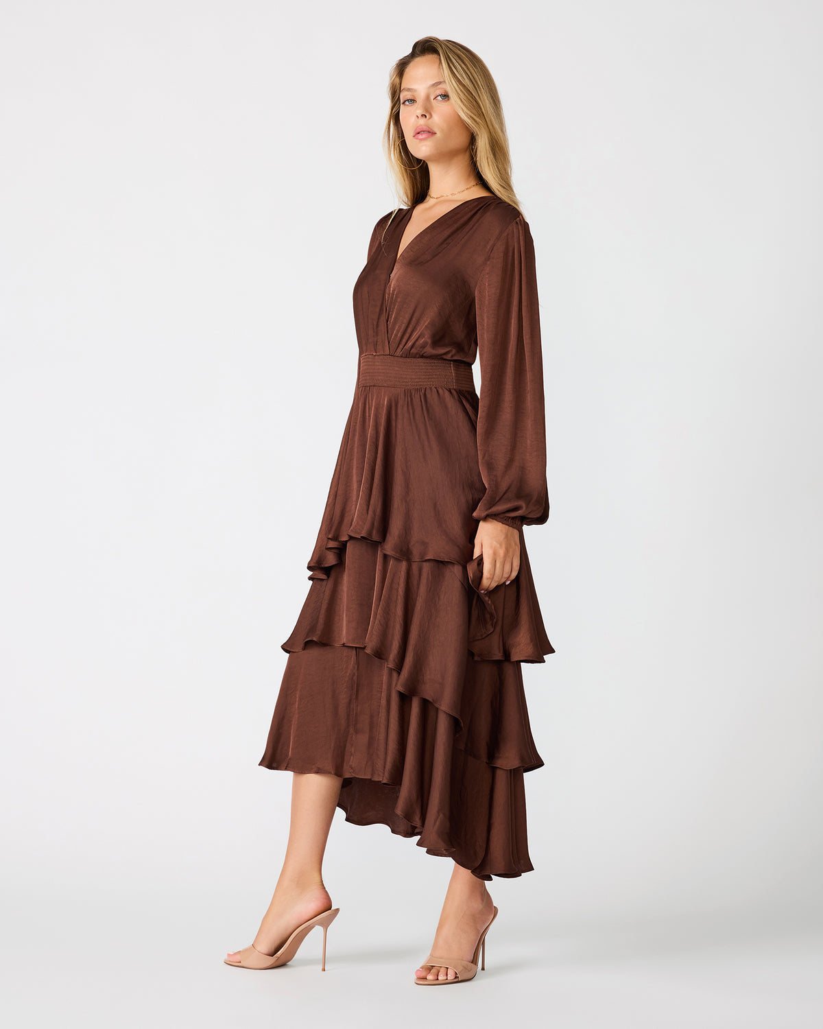 BAILEN DRESS CHOCOLATE - view 3