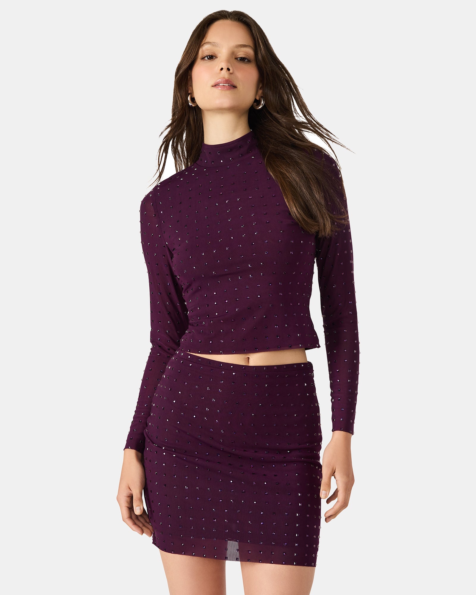 MELVINA TOP PURPLE - Clothing - Steve Madden Canada - view 4