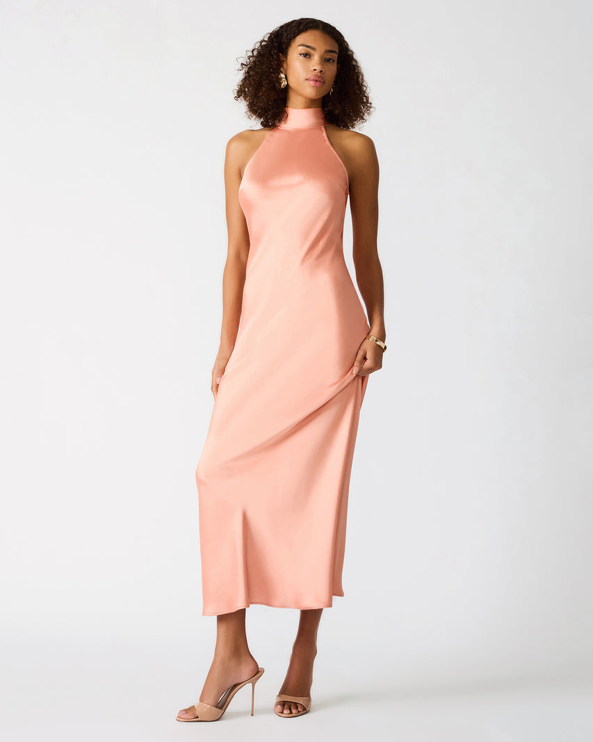 LARA DRESS APRICOT - Clothing - Steve Madden Canada