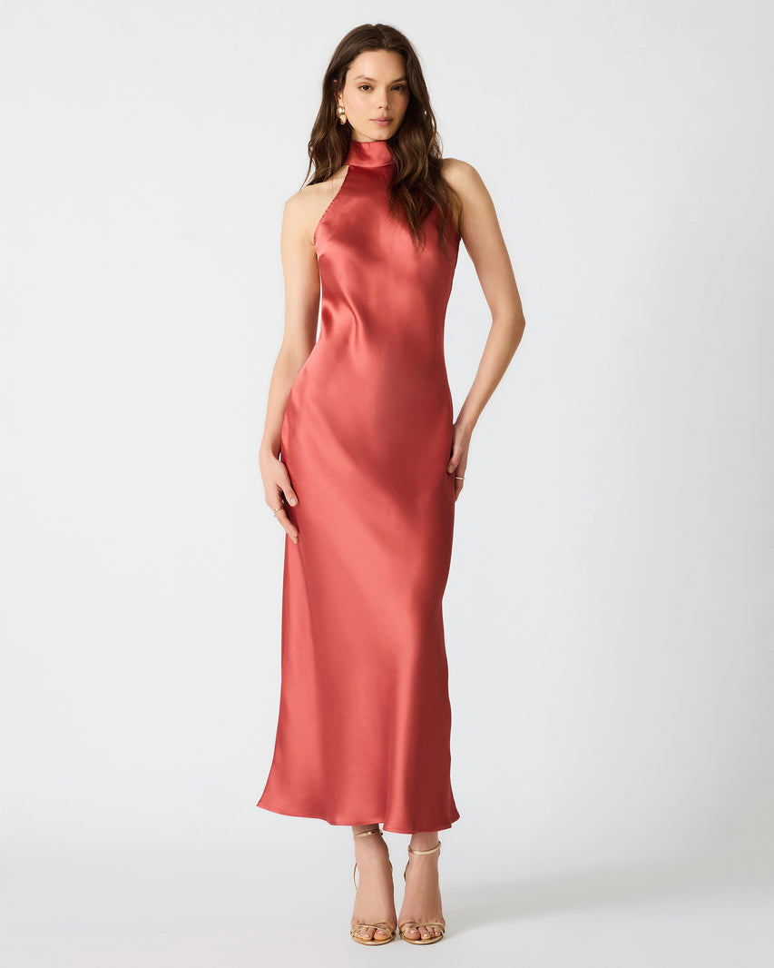LARA DRESS DUSTY CEDAR - Clothing - Steve Madden Canada