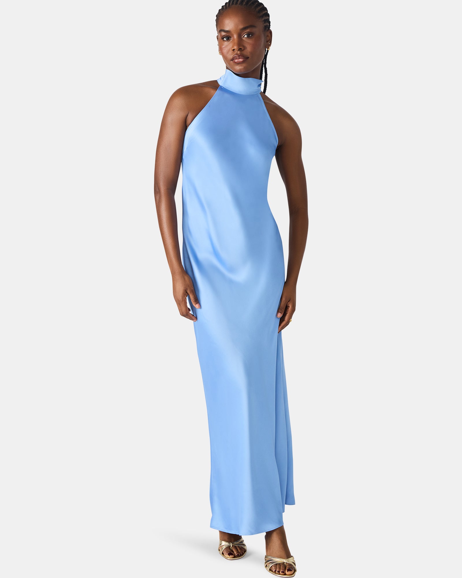LARA DRESS BLUE - Clothing - Steve Madden Canada