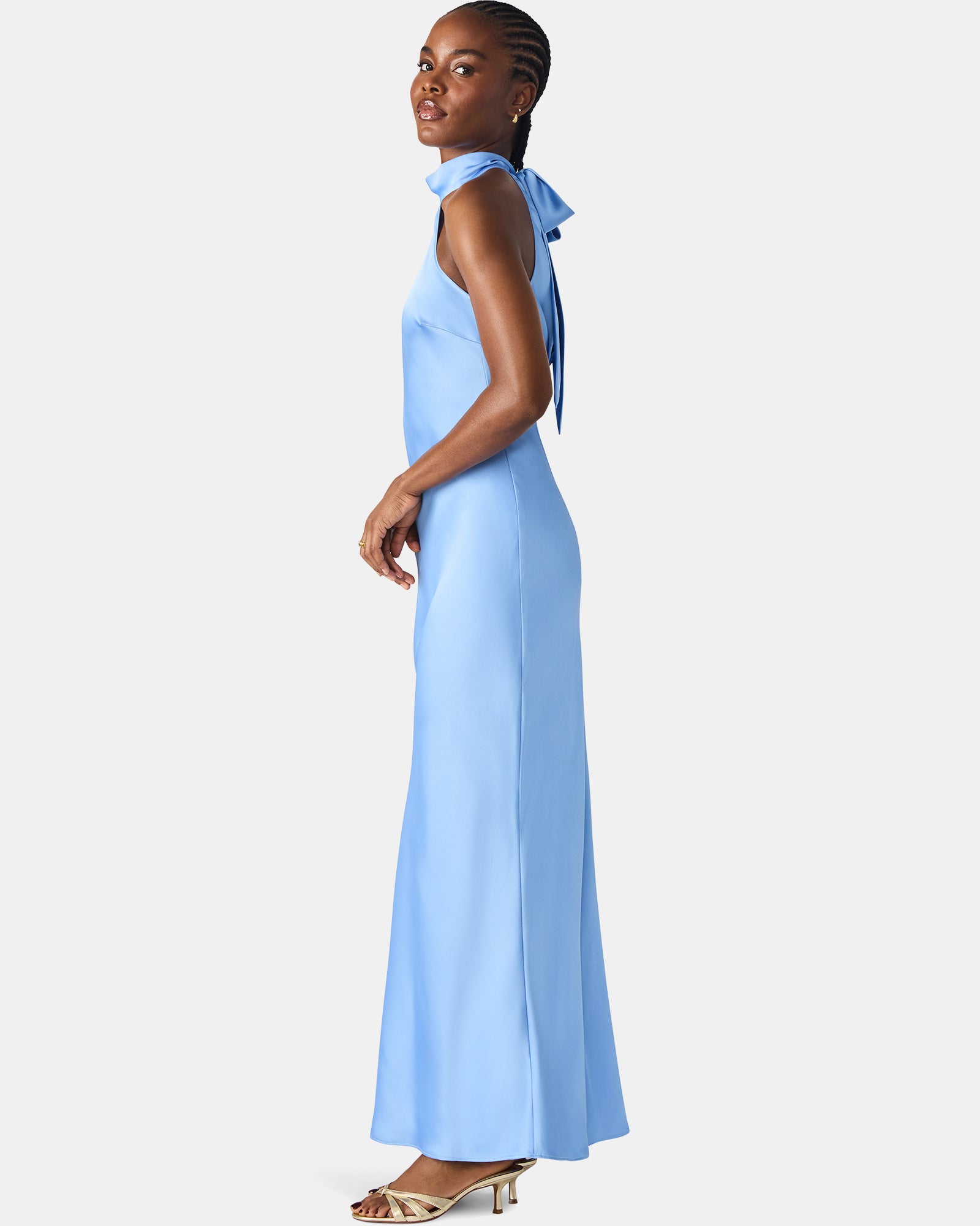 LARA DRESS BLUE - Clothing - Steve Madden Canada - view 5