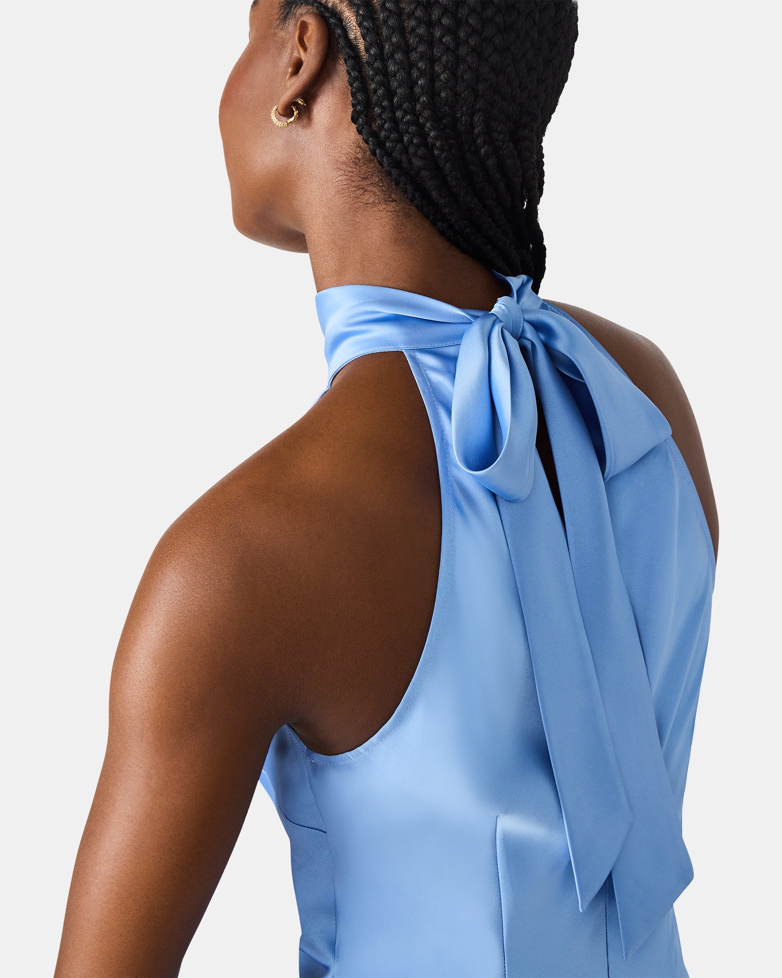 LARA DRESS BLUE - Clothing - Steve Madden Canada - view 3