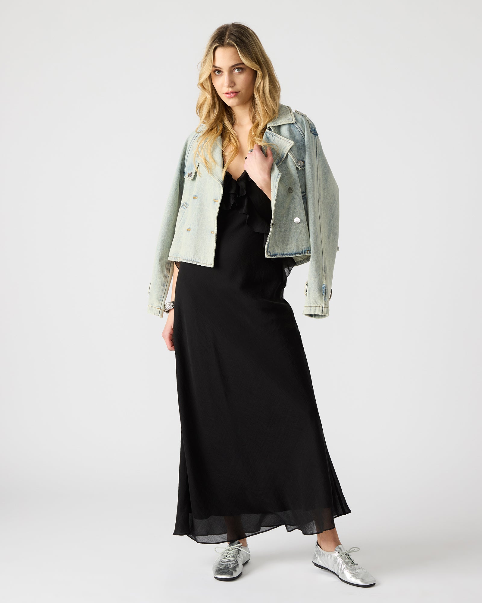 ADALINA Black Flowy Maxi Dress | Women's Designer Dresses Steve Madden Canada ADALINA Black Flowy Maxi Dress | Women's Designer Dresses Steve Madden Canada